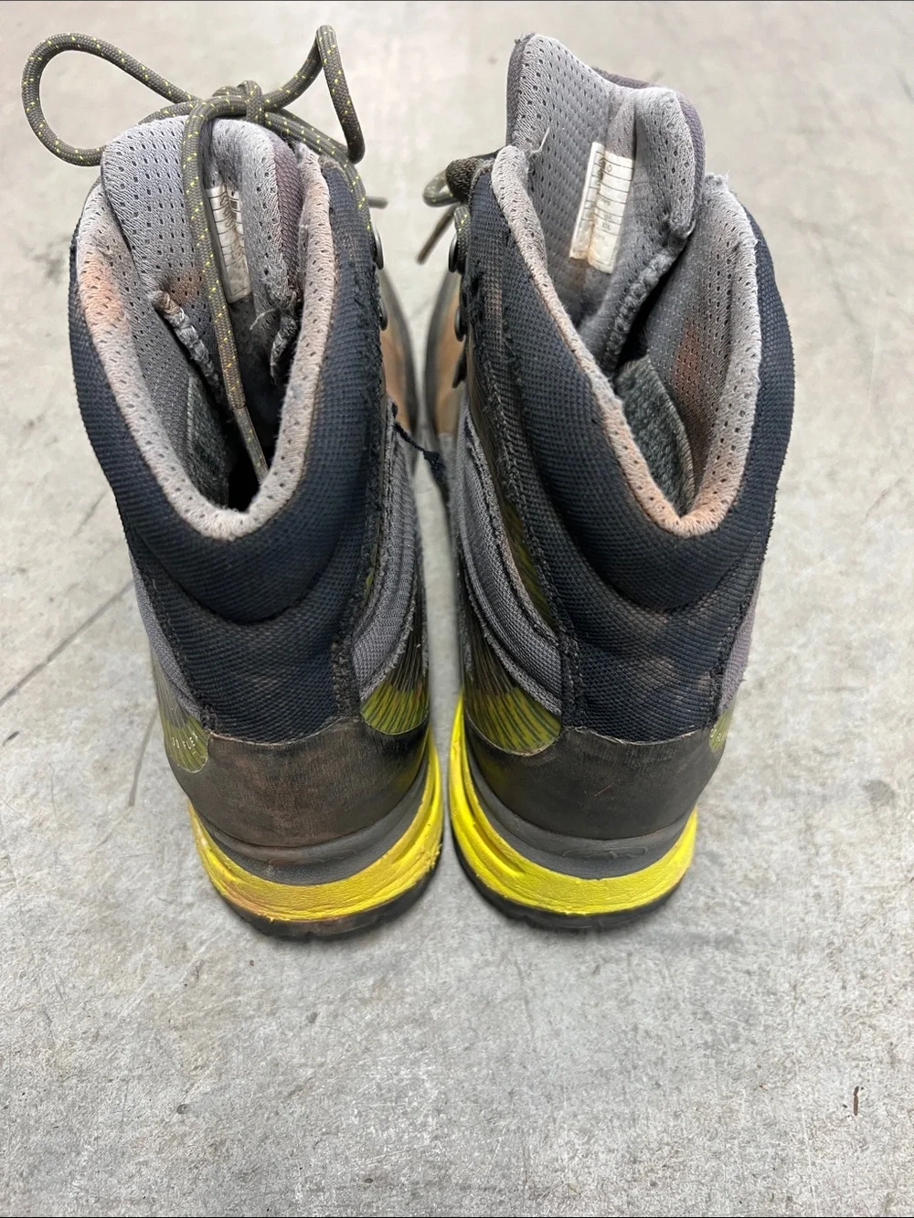 La Sportiva Men's Gray and Yellow Green Trail Boots